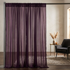 Chiffon Drapery Panel in Raisin 1356 - drapery view 3