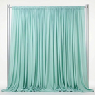 Interlock (Stretch) Drapery Panel in Mint 1769 - fabric view 2