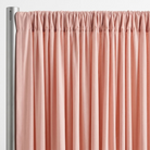 Interlock (Stretch) Drapery Panel in Rose Powder 1818 - hanging drapery