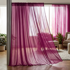 Chiffon Drapery Panel in Magenta 1281 - drapery view 1