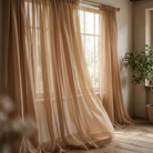 Chiffon Drapery Panel in Taupe 1183 - drapery view 6