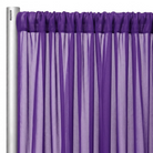 Chiffon Drapery Panel in Purple 1258 - hanging panel