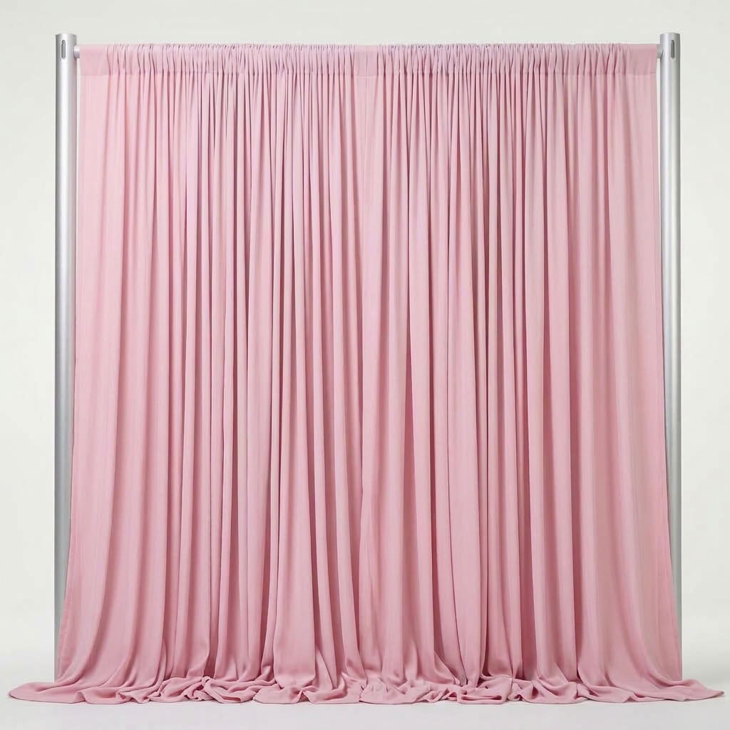 Interlock (Stretch) Drapery Panel in Pink Bubble 8602 - fabric view 1