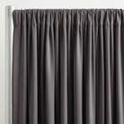 Interlock (Stretch) Drapery Panel in Gray/S 3218 - hanging drapery