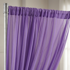Chiffon Drapery Panel in Lilac 1173 - drapery view 4
