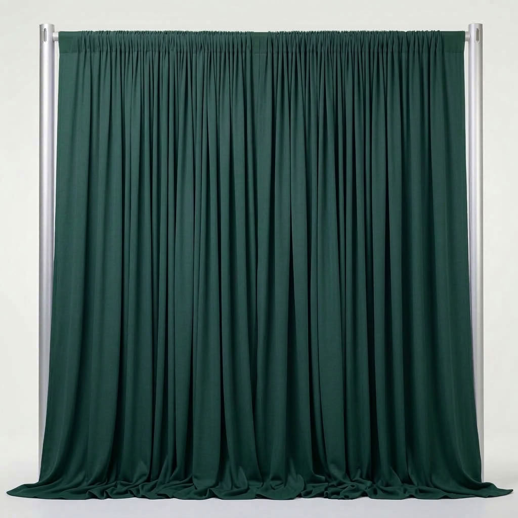 Interlock (Stretch) Drapery Panel in H/Green 1138 - fabric view 1