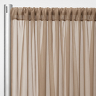Chiffon Drapery Panel in Taupe 9017 - hanging panel