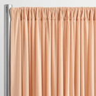 Interlock (Stretch) Drapery Panel in Peach 1176 - hanging drapery