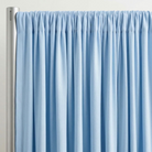 Interlock (Stretch) Drapery Panel in Baby/Blue 1120 - hanging drapery