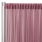 Chiffon Drapery Panel in Mauve 1271 - hanging panel