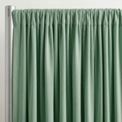 Interlock (Stretch) Drapery Panel in Sage Mint 1750 - hanging drapery