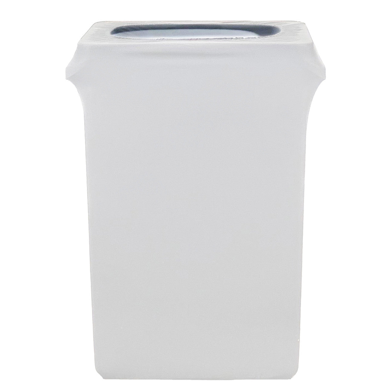 Spandex (Slim Jim) 23 Gallon Trash Can Cover in White – Urquid Linen