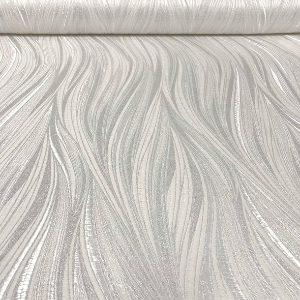 Allure Jacquard Table Linen in White