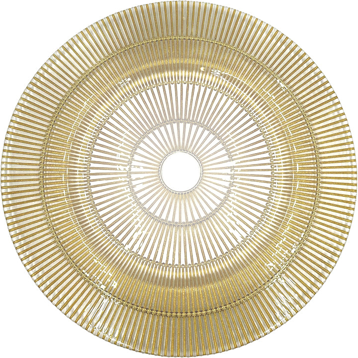 Apollo - Glass Charger Plate in Gold (Item # 0328)