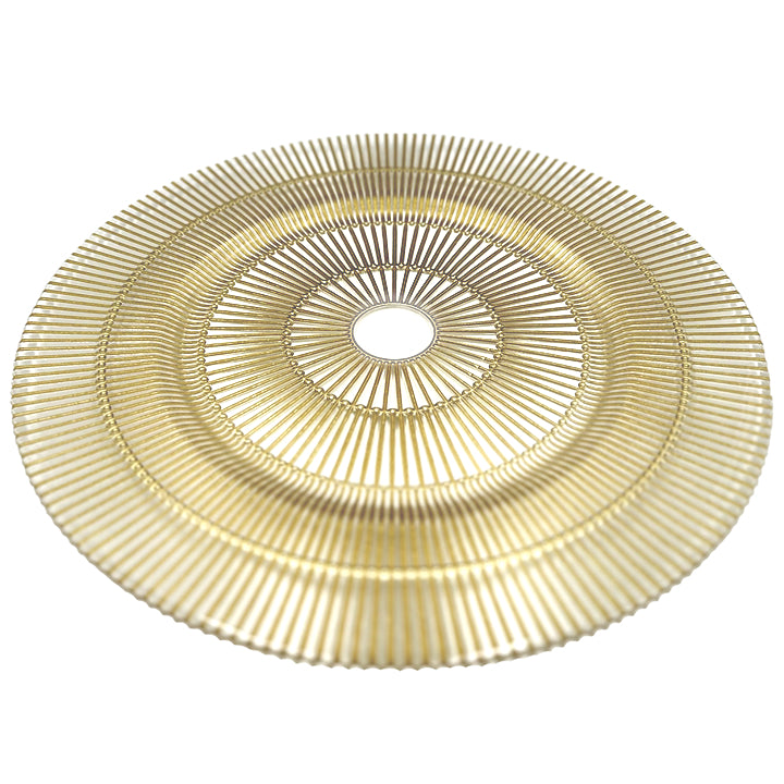 Apollo - Glass Charger Plate in Gold (Item # 0328)