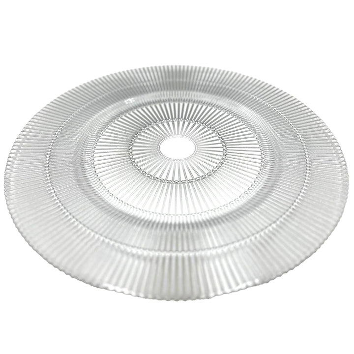 Apollo - Glass Charger Plate in Silver (Item # 0328)