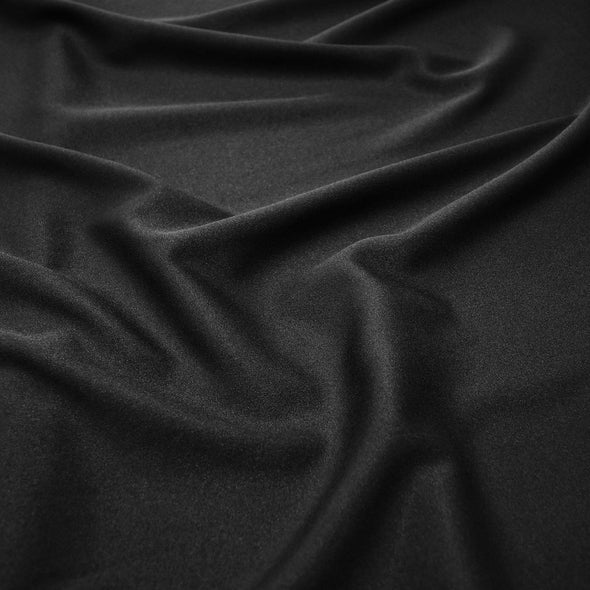 4pcs - Scuba (Wrinkle-Free) Table Linen 96" Round - Black