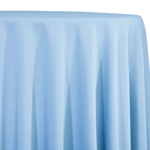 1pc - Premium Poly (Poplin) Table Linen 132" Round - Blue 1121