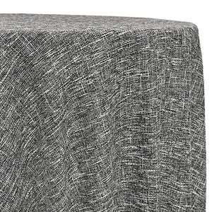 Capri Slub Linen Table Linen in Charcoal