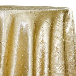 Crush Satin (Bichon) Table Linen in Gold 901