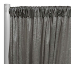 Lush Velvet Drapery Panel in Grey