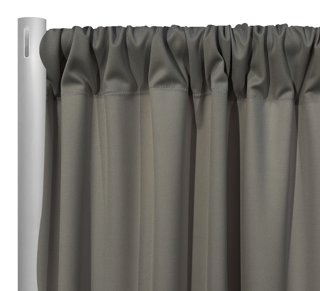 Scuba (Wrinkle-Free) Drapery Panel in Gun Metal – Urquid Linen