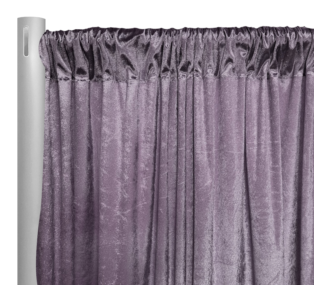 Lush Velvet Drapery Panel in Heather – Urquid Linen