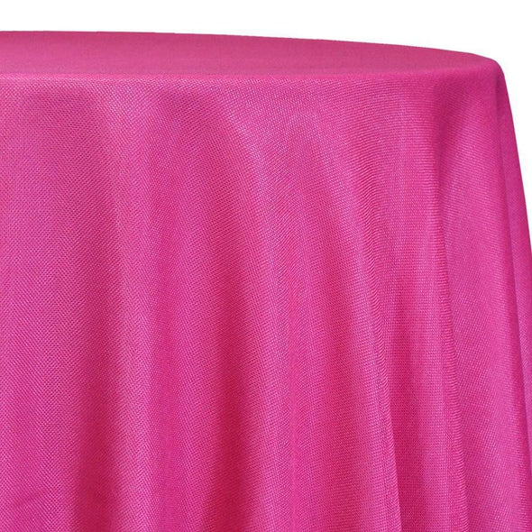 3pcs - Imitation Burlap Table Linen 108"x156" Banquet - Fuchsia