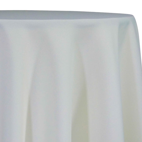 1pc - Premium Poly (Poplin) Table Linen 58"x58" Square - Ivory 1111