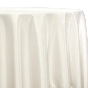 Lamour (Dull) Satin Table Linen in Ivory 1111