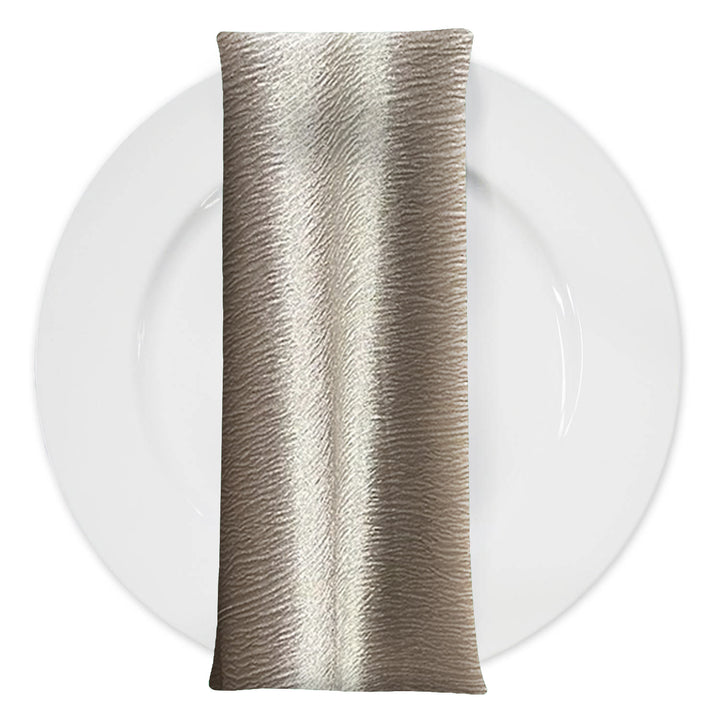 Luxury Satin Table Napkin in Greystone
