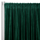 Luxury Plush Velvet Drapery Panel in Hunter Green