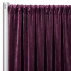 Luxury Plush Velvet Drapery Panel in Plum