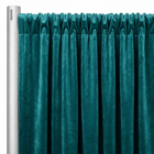 Luxury Plush Velvet Drapery Panel in Teal