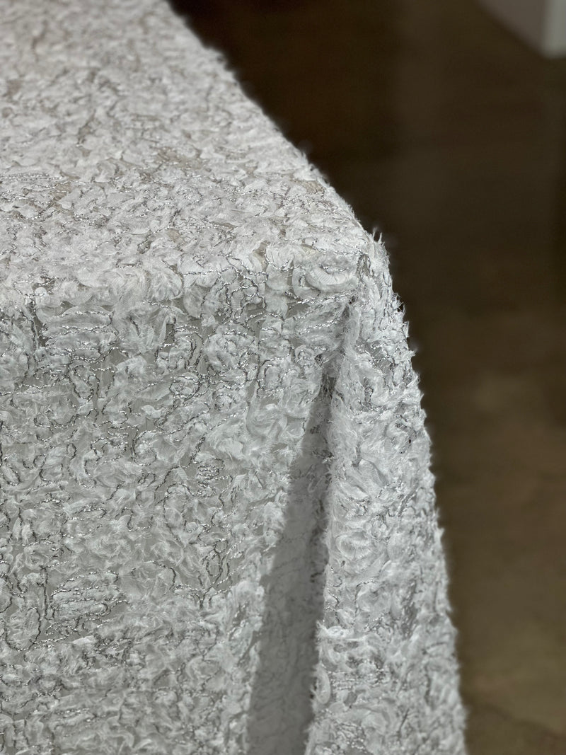 Patina Sheer Table Linen in White