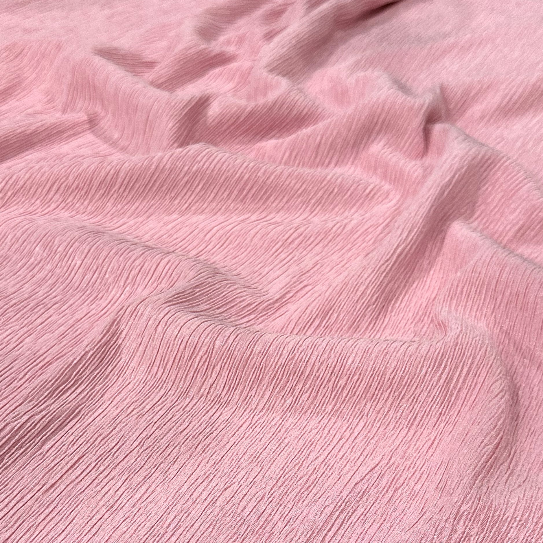 Bella Crepe Table Linen in Pink Urquid Linen