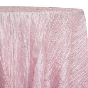 Accordion Taffeta Table Linen in Pink Petal
