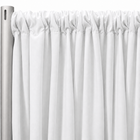 Premium Poly (Poplin) Drapery Panel in White