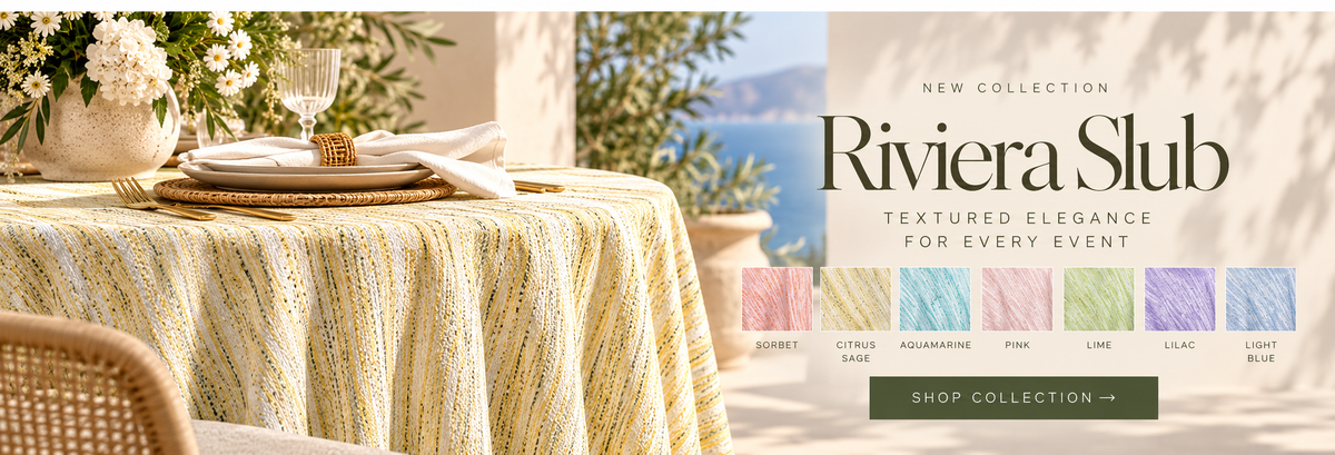 Riviera Slub Table Linen Collection Urquid Linen