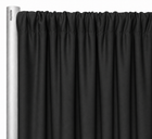 Scuba (Wrinkle-Free) Drapery Panel in Black