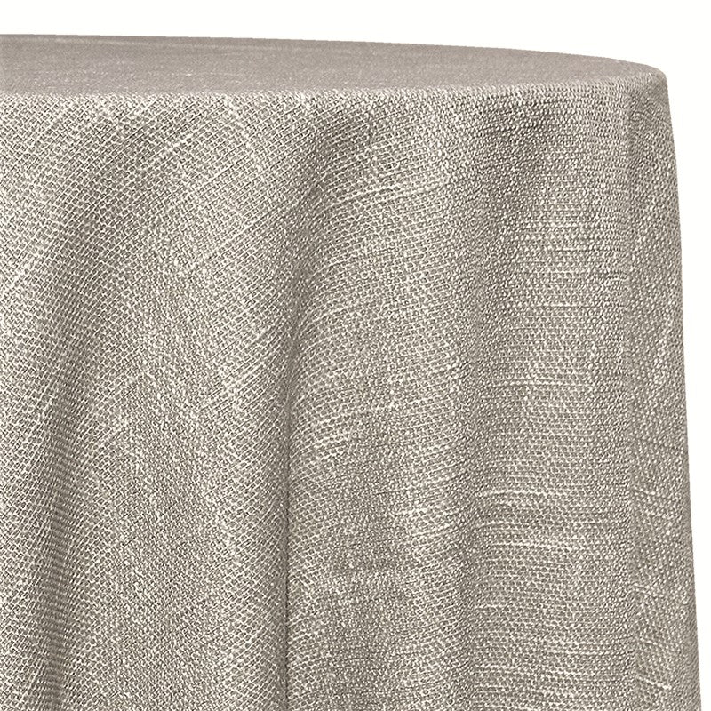 Capri Slub Linen Table Linen in Silver