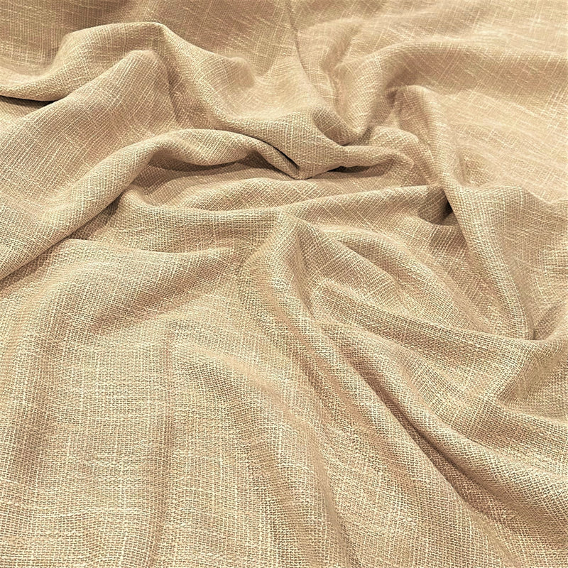 Capri Slub Linen Wholesale Fabric in Wheat