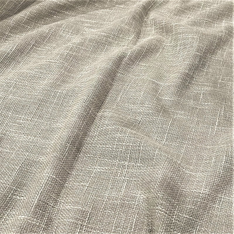 Capri Slub Linen Wholesale Fabric in Silver