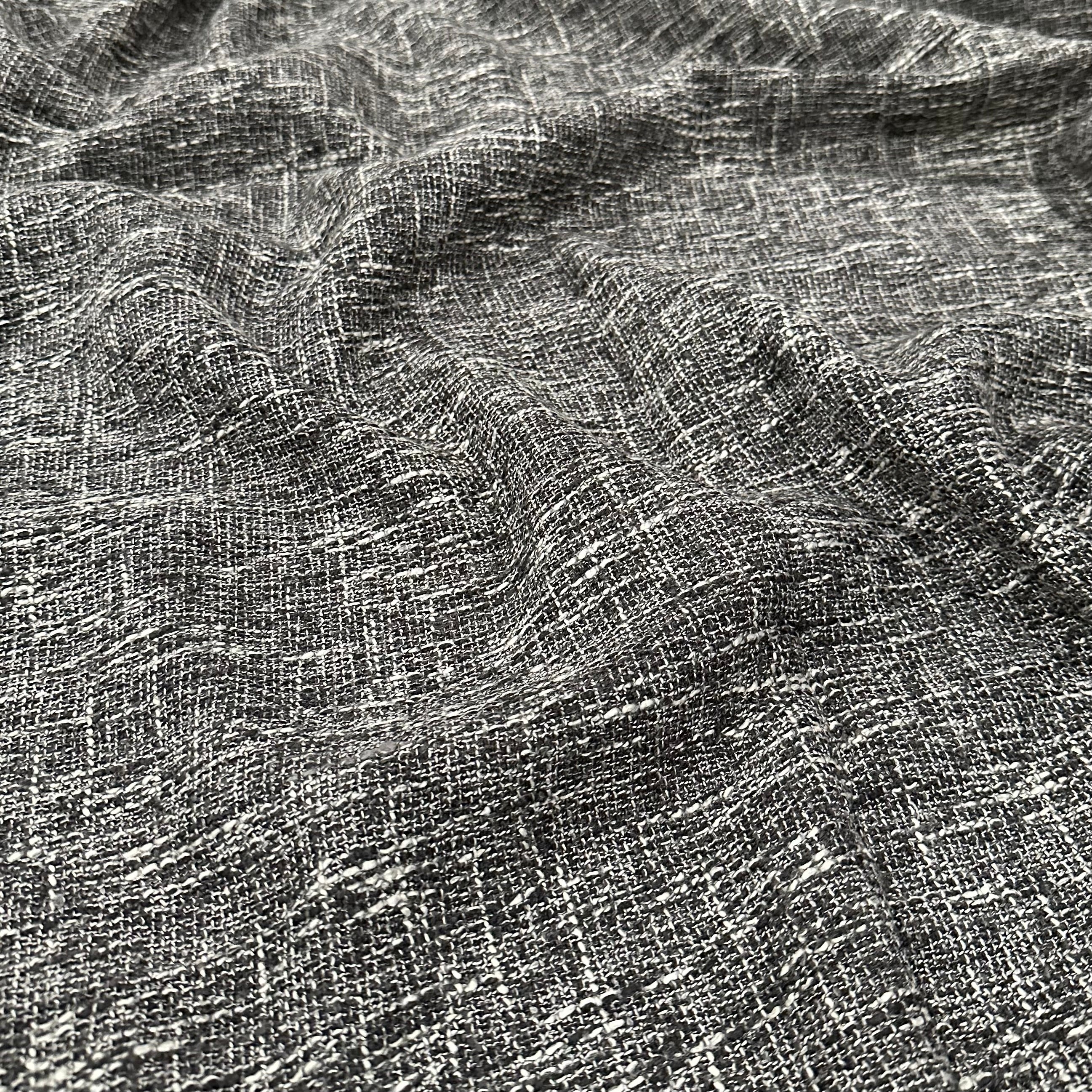 Capri Slub Linen Wholesale Fabric in Charcoal – Urquid Linen