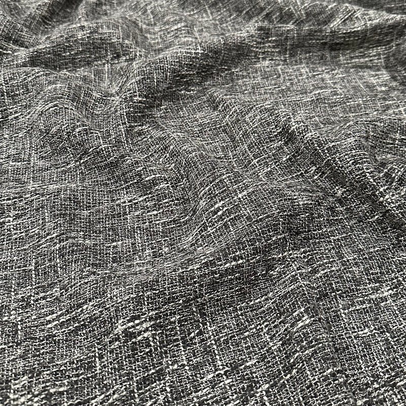 Capri Slub Linen Wholesale Fabric in Charcoal
