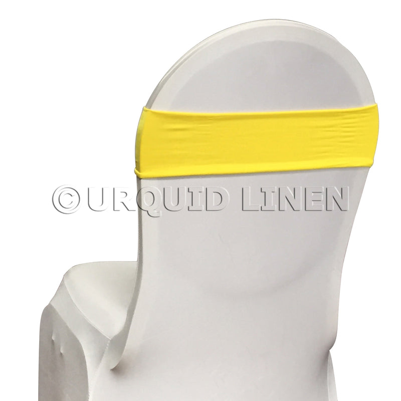 Premium Spandex Chair Band in Yellow 6