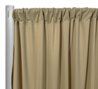 Scuba (Wrinkle-Free) Drapery Panel in Taupe 1189