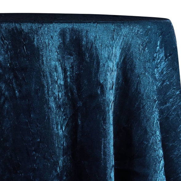 1pc - Crush Shimmer (Galaxy) Table Linen 132" Round - Teal 10