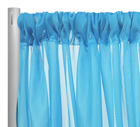 Voile Drapery Panel in Turquoise 1142