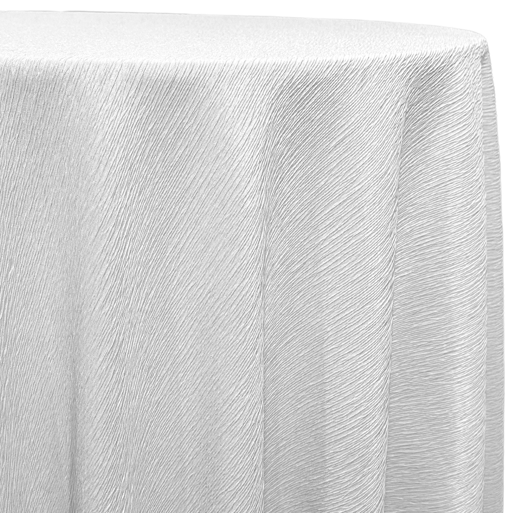 Bella Crepe Table Linen in White Urquid Linen